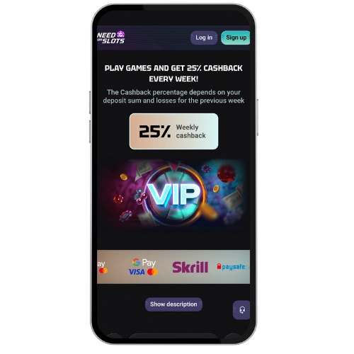 NeedForSlots casino application
